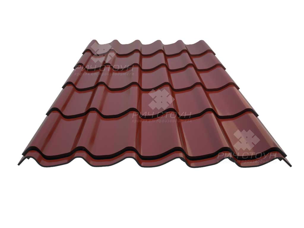 Профильная волна Super Monterrey Глянцевая Ral 3011 0.45-0.49 мм